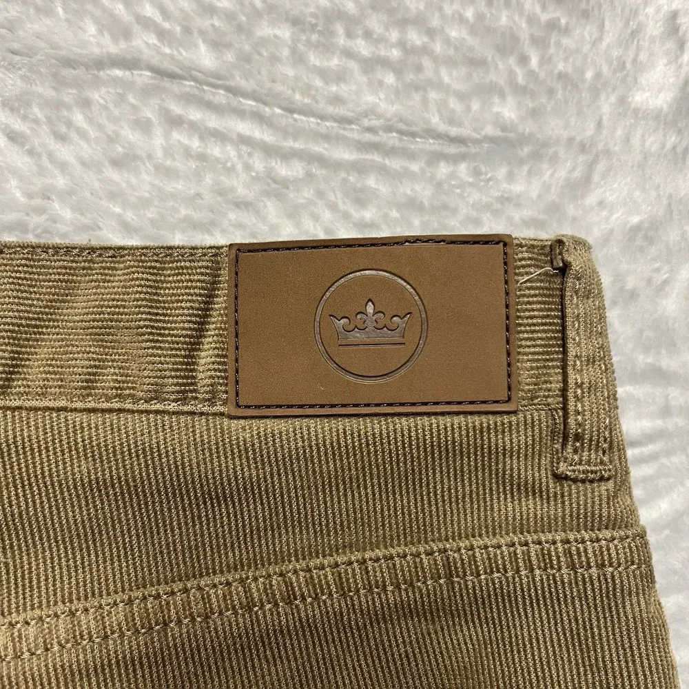 Peter Millar Pants Mens 36x31 Brown Superior Soft Corduroy 5-Pocket Stretch